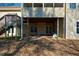 Backyard patio space with stairs, offering an outdoor living area with backyard view at 6865 Cowan Mill Rd, Winston, GA 30187