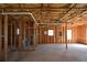 Spacious unfinished basement with wood framing, ready for customization and offers ample potential at 6865 Cowan Mill Rd, Winston, GA 30187