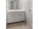 White cabinets, vanity, and drawers in a bathroom at 1560 Heritage Trl, Roswell, GA 30075