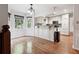 Cozy breakfast area with bright windows and breakfast bar at 3657 Linda Dr, Loganville, GA 30052