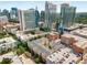 Stunning aerial view of the building complex surrounded by the skyline at 800 Peachtree Ne St # 8612, Atlanta, GA 30308