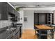 Kitchen with stainless appliances, granite countertops, and an island, perfect for dining at 800 Peachtree Ne St # 8612, Atlanta, GA 30308
