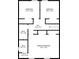 Upstairs floor plan featuring three bedrooms, hall, and three bathrooms at 2090 Rocky Mill Drive, Lawrenceville, GA 30044