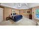 Spacious main bedroom features tray ceilings, neutral walls, carpet flooring and lots of light at 1620 Silverleaf Way, Alpharetta, GA 30005