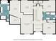 Second story floor plan showcasing bedroom, bath, and office layout at 1884 Whitehawk Ct, Lawrenceville, GA 30043