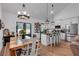 Open concept kitchen with stainless appliances and a dining area at 3088 Hiram Sudie Road, Hiram, GA 30141