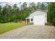 View of the exterior of the outbuilding with a gravel driveway at 188 Macedonia Rd, White, GA 30184