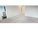 View from main bedroom, with a carpeted floor, leading into the bathroom at 1961 Ecoland Dr, Grayson, GA 30017
