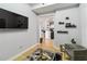 Cozy living room showcasing contemporary decor, hardwood floors, and open floor plan with seamless flow at 390 17Th Nw St # 6055, Atlanta, GA 30363