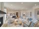 Bright and airy living room with a fireplace, comfortable seating, and stylish decor at 7310 Winderlea Ln, Cumming, GA 30040