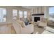 Bright living room with lots of natural light, stylish furniture, and a fireplace that creates a welcoming space at 7310 Winderlea Ln, Cumming, GA 30040