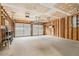 Spacious unfinished two car garage featuring dual garage doors and lots of storage space at 112 Laguna Springs Dr, Woodstock, GA 30188