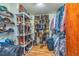 A well-organized closet with shelves, rods, and ample storage for clothing, boots, and personal items at 130 Brooklet Way, Brooks, GA 30205