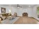 Spacious living room features hardwood floors, natural light and an open floor plan at 4309 King Valley Se Dr, Smyrna, GA 30082