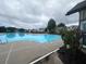 A large community pool on a cloudy day, with lounge seating and manicured landscaping at 2189 Executive Dr, Duluth, GA 30096