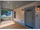 Inviting covered front porch with stylish railings and a serene outdoor view at 5445 Eva Mamie Ln, Stone Mountain, GA 30083