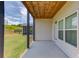 Concrete back patio showing access to the backyard at 4035 Starwood Dr, Cumming, GA 30028