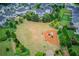 Aerial view of community playground surrounded by lush greenery and trees at 4035 Starwood Dr, Cumming, GA 30028