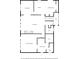 A detailed floor plan showcasing the layout of the primary level, including living spaces, kitchen, and bedrooms at 4528 Lashley Ne Ct, Marietta, GA 30068