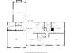 Open floor plan showing the layout of the living room, kitchen, bedrooms, garage and bathrooms of the home at 5349 Forest Springs Dr, Dunwoody, GA 30338