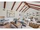 Cozy living room features hardwood floors, built in shelving and elegant furniture at 5349 Forest Springs Dr, Dunwoody, GA 30338