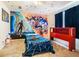 Fun bedroom with artwork featuring Marvel characters at 2512 Halcyon Way, Lawrenceville, GA 30044