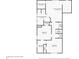Second floor plan featuring the primary bedroom, bathroom, two additional bedrooms and a laundry room at 2512 Halcyon Way, Lawrenceville, GA 30044