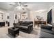 Spacious open concept living room with view to kitchen and dining area at 2512 Halcyon Way, Lawrenceville, GA 30044