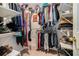 Spacious walk-in closet with metal shelving and ample storage space for clothes and accessories at 2512 Halcyon Way, Lawrenceville, GA 30044