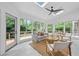 Light-filled sunroom with skylights, multiple windows, and comfortable seating area at 1017 Mill Creek Ne Mnr, Brookhaven, GA 30319