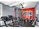 Garage space is fully equipped with a home gym at 2767 Nw Magnolia Creek Dr, Kennesaw, GA 30152