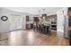 Spacious kitchen features a large island with seating and stainless steel appliances at 2767 Nw Magnolia Creek Dr, Kennesaw, GA 30152