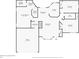 Detailed floor plan showcasing the layout of the house with living spaces and bedroom dimensions at 50 Blackberry Lane, Covington, GA 30016