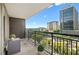 This balcony has city views and railing at 620 Peachtree Ne St # 911, Atlanta, GA 30308