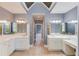 Spacious bathroom features double sinks and lots of counter space at 3217 Aberrone Pl, Buford, GA 30519