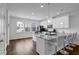 Bright modern kitchen featuring white cabinetry, granite countertops, and barstool seating at 3508 Mount Blue Ave, Tucker, GA 30084