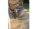 Exterior AC unit outside on concrete patio, with wood fence in the background at 1900 Old Dogwood, Jonesboro, GA 30238