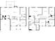 Two-story home floor plan with kitchen, multiple bedrooms, living room, and dining room at 850 Ethereow Ct, Lawrenceville, GA 30046