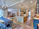 Open-concept kitchen flows into the living room at 913 Sunny Meadows Ln, Marietta, GA 30062