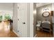 Stylish powder room with vessel sink and contemporary finishes at 4300 May Apple Dr, Alpharetta, GA 30005
