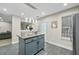 Contemporary kitchen island features stainless steel appliances and abundant natural light at 5242 Mccarter Sta, Stone Mountain, GA 30088
