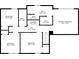 Second floor blueprint including the primary bedroom, three additional bedrooms, three baths, and laundry at 1841 Surrey Hill Cir, Lawrenceville, GA 30044