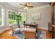 Bright office space with large windows, hardwood floors, and designer accents at 1865 Mason Mill Rd, Decatur, GA 30033