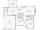 Detailed main level floor plan shows layout of kitchen, living areas, garage, and laundry at 4275 Green Summers Dr, Cumming, GA 30028