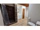 Updated bathroom with tiled shower, vanity and toilet at 6109 N Main Se St, Acworth, GA 30101