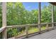 A gorgeous backyard view from the covered deck at 5114 Brendlynn Dr, Suwanee, GA 30024