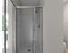 White tile shower with glass door at 1722 Preserve Creek Way, Loganville, GA 30052