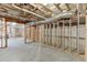 Spacious unfinished basement ready for customization with exposed framing at 4171 Lantern Hill Dr, Dacula, GA 30019