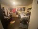 Bedroom with posters and decorations, complete with a comfortable bed at 8951 Stonebridge Blvd, Douglasville, GA 30134