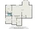 Basement floorplan showing layout with bedroom, bathroom, rec room, and storage at 6350 Old Wood Hollow Way, Buford, GA 30518